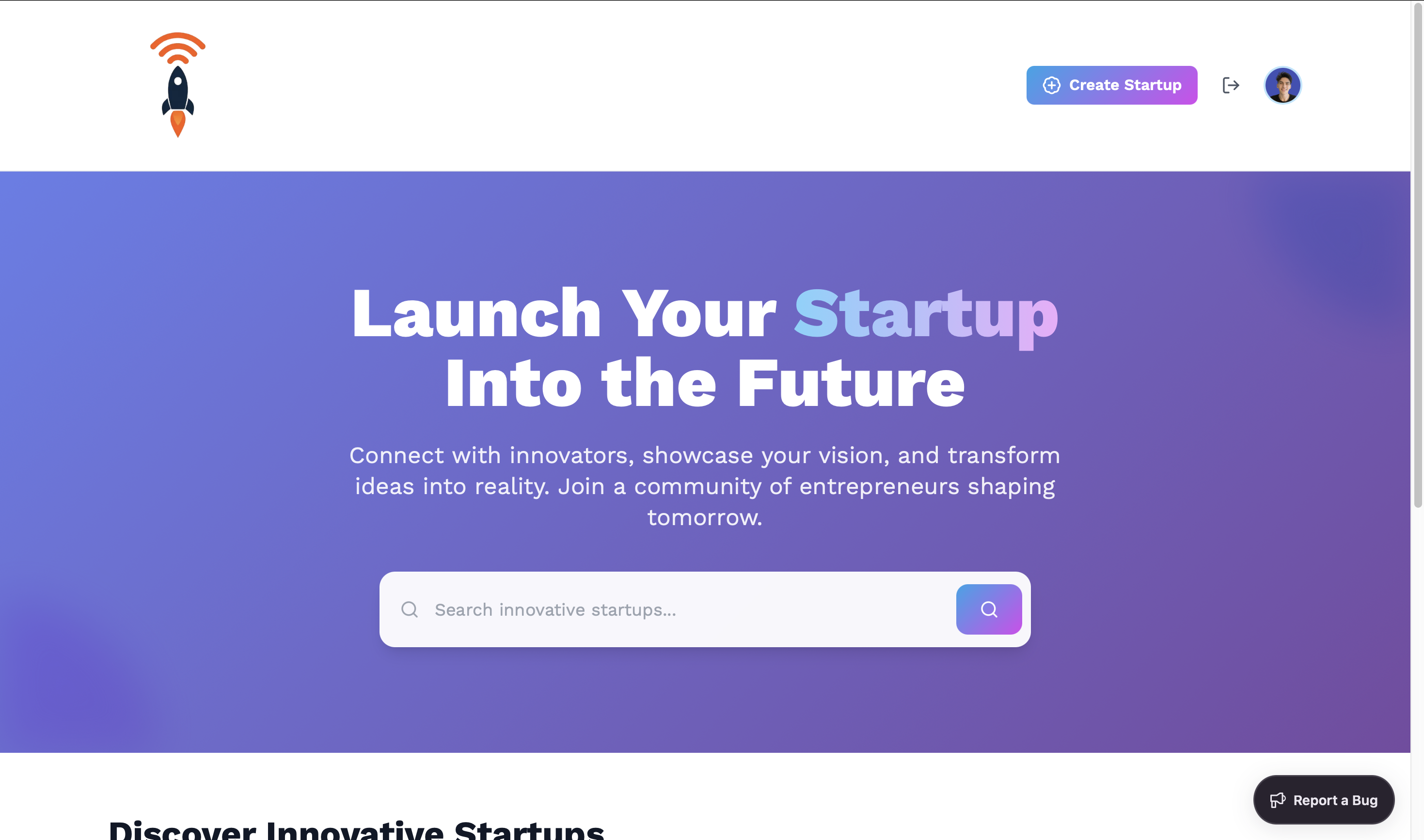 Startup Pitch Platform